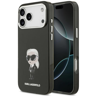 MagSafe tok Apple iPhone 17 Pro Max-hez, Karl Lagerfeld, IML Aquarelle Karl Ikonik, Fekete