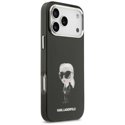 MagSafe tok Apple iPhone 17 Pro Max-hez, Karl Lagerfeld, IML Aquarelle Karl Ikonik, Fekete