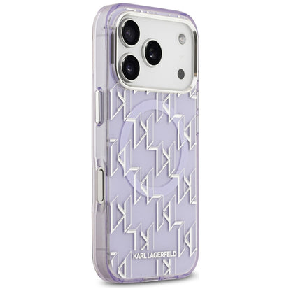 MagSafe tok Apple iPhone 17 Pro Max-hez, Karl Lagerfeld, IML KL Monogram, Lila