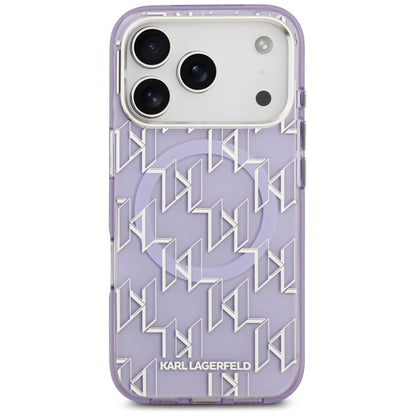 MagSafe tok Apple iPhone 17 Pro Max-hez, Karl Lagerfeld, IML KL Monogram, Lila