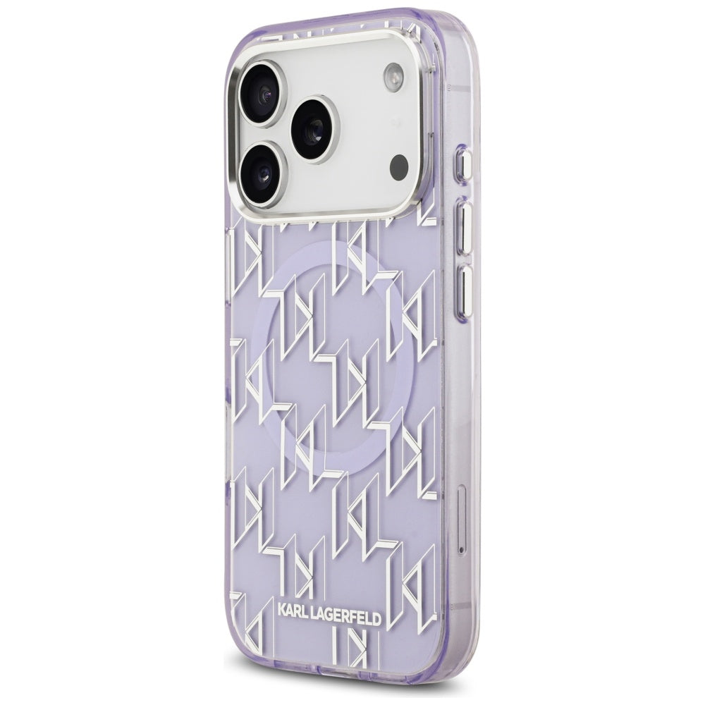 MagSafe tok Apple iPhone 17 Pro Max-hez, Karl Lagerfeld, IML KL Monogram, Lila