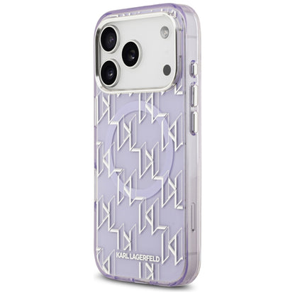 MagSafe tok Apple iPhone 17 Pro Max-hez, Karl Lagerfeld, IML KL Monogram, Lila
