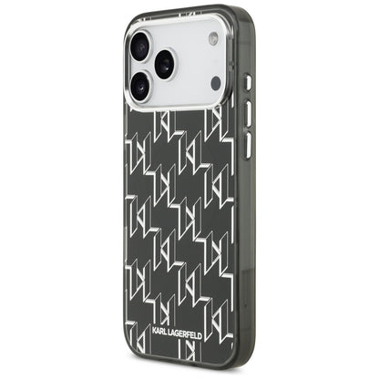 MagSafe tok Apple iPhone 17 Pro Max-hez, Karl Lagerfeld, IML KL Monogram, Fekete