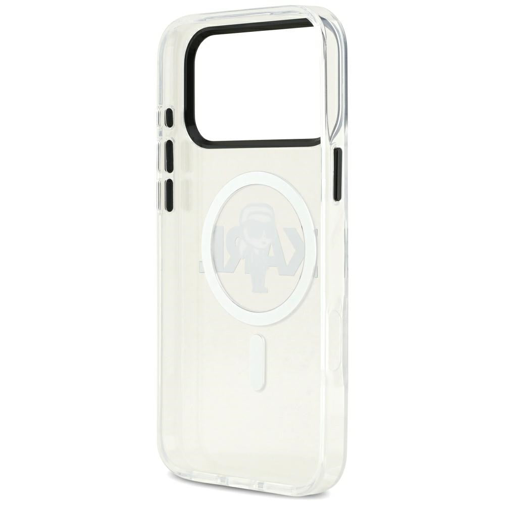 MagSafe tok Apple iPhone 17 Pro Max-hez, Karl Lagerfeld, IML Sketch Logo Karl, Átlátszó