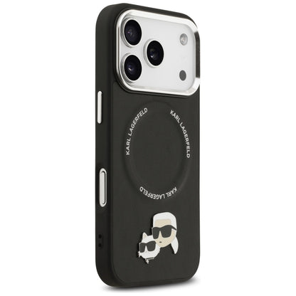 MagSafe tok Apple iPhone 17 Pro Max-hoz, Karl Lagerfeld, Karl & Choupette Pins, Fekete