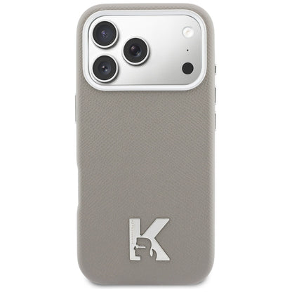 MagSafe tok Apple iPhone 17 Pro Max-hoz, Karl Lagerfeld, Karl Head Logo, Szürke