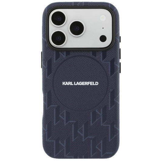 MagSafe tok Apple iPhone 17 Pro Max-hoz, Karl Lagerfeld, KL Monogram Logo, Kék