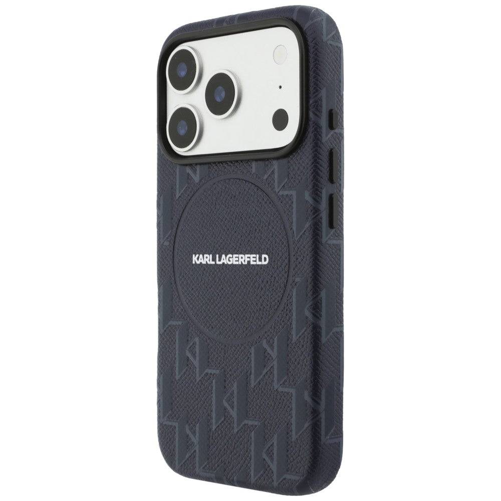 MagSafe tok Apple iPhone 17 Pro Max-hoz, Karl Lagerfeld, KL Monogram Logo, Kék