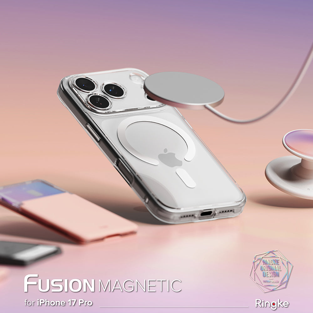 MagSafe tok Apple iPhone 17 Pro Max-hoz, Ringke, Fusion, Matt átlátszó