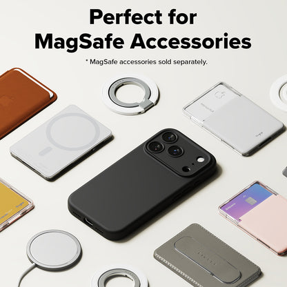MagSafe tok Apple iPhone 17 Pro Max-hoz, Ringke, Szilikon, Fekete