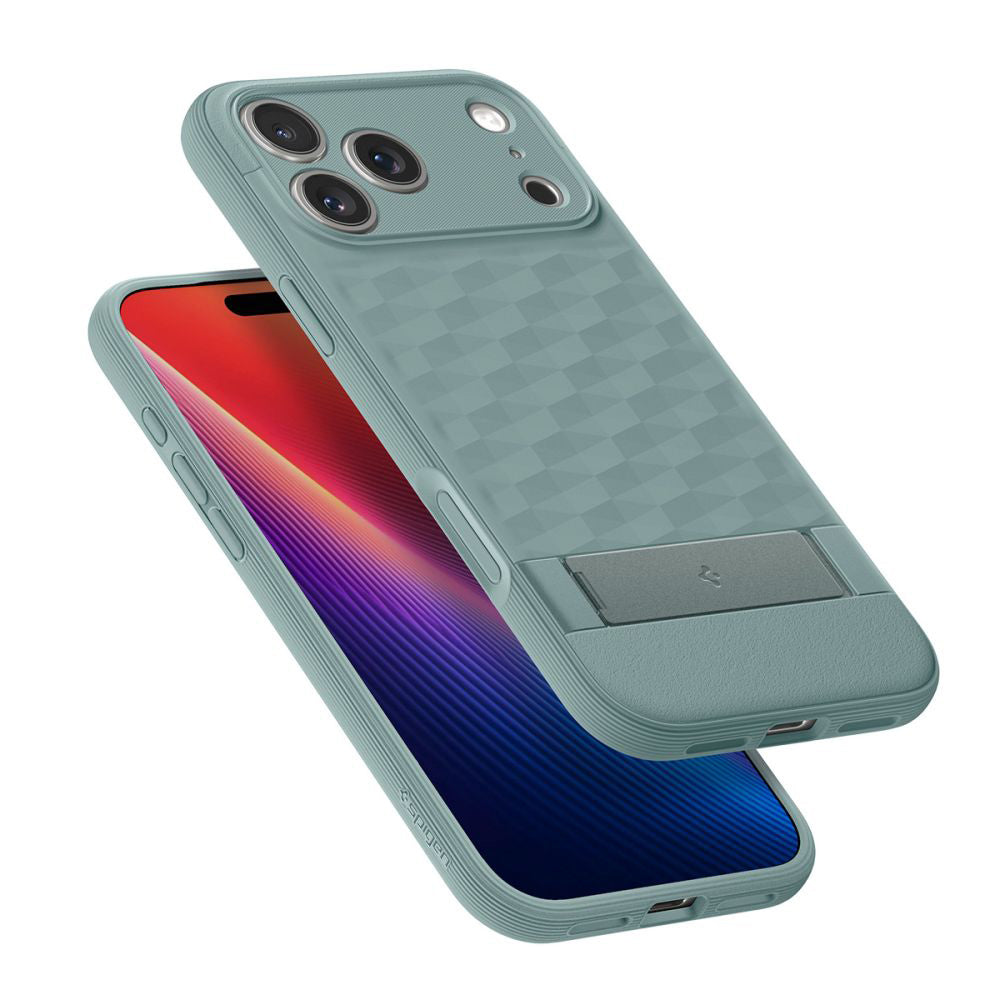 MagSafe tok Apple iPhone 17 Pro Max-hoz, Spigen, Caseology Parallax S, Zöld