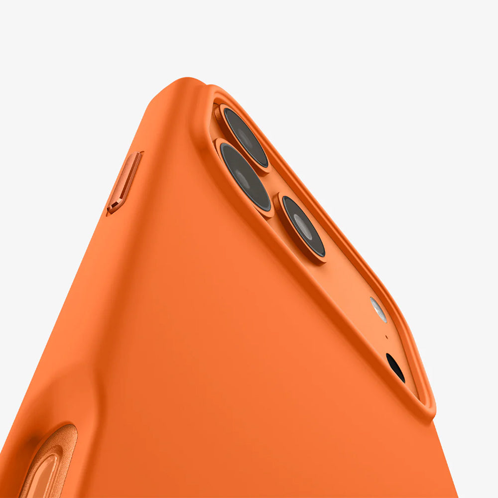 MagSafe tok Apple iPhone 17 Pro Max-hoz, Spigen, Silicone Fit, Narancssárga