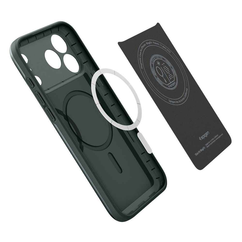 MagSafe tok Apple iPhone 17 Pro Max-hoz, Spigen, Thin Fit, Zöld ACS10275