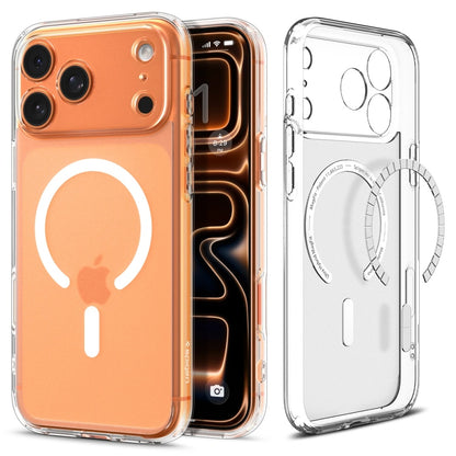 MagSafe tok Apple iPhone 17 Pro Max-hez, Spigen, Ultra Hybrid, Szatén Fehér