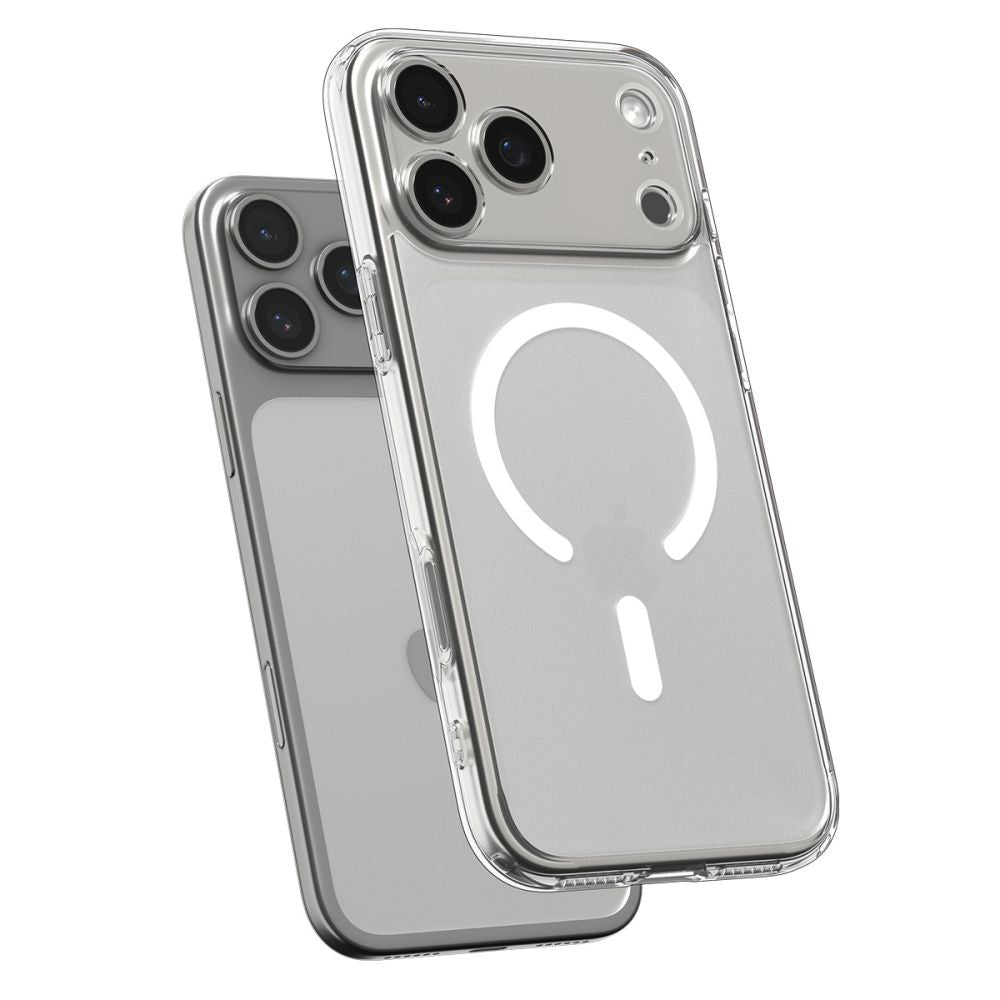 MagSafe tok Apple iPhone 17 Pro Max-hez, Spigen, Ultra Hybrid, Szatén Fehér