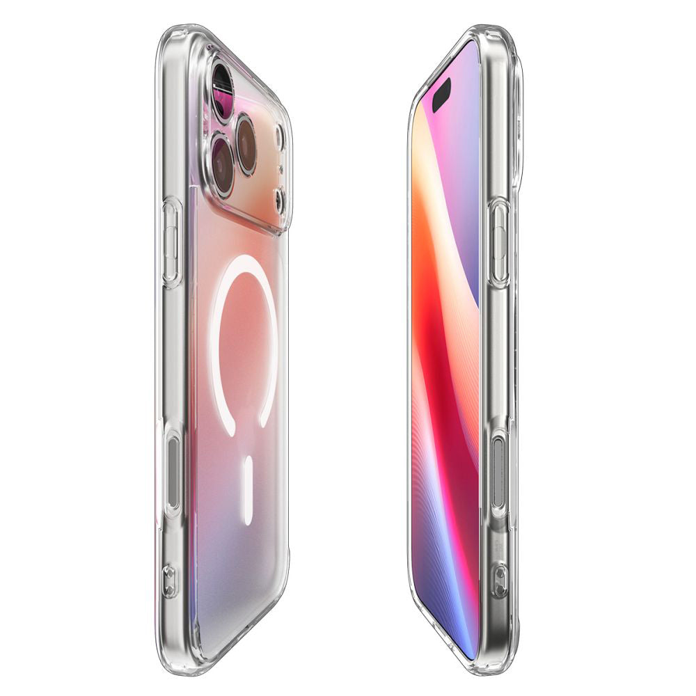 MagSafe tok Apple iPhone 17 Pro Max-hez, Spigen, Ultra Hybrid, Szatén Fehér
