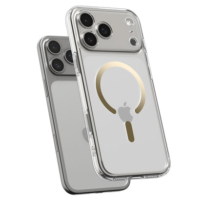 MagSafe tok Apple iPhone 17 Pro Max-hez, Spigen, Ultra Hybrid, Átlátszó Arany