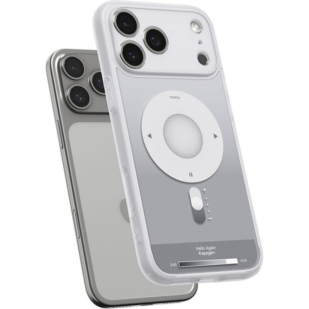 MagSafe tok Apple iPhone 17 Pro Max-hoz, Spigen, Ultra Hybrid Classic, Ezüst