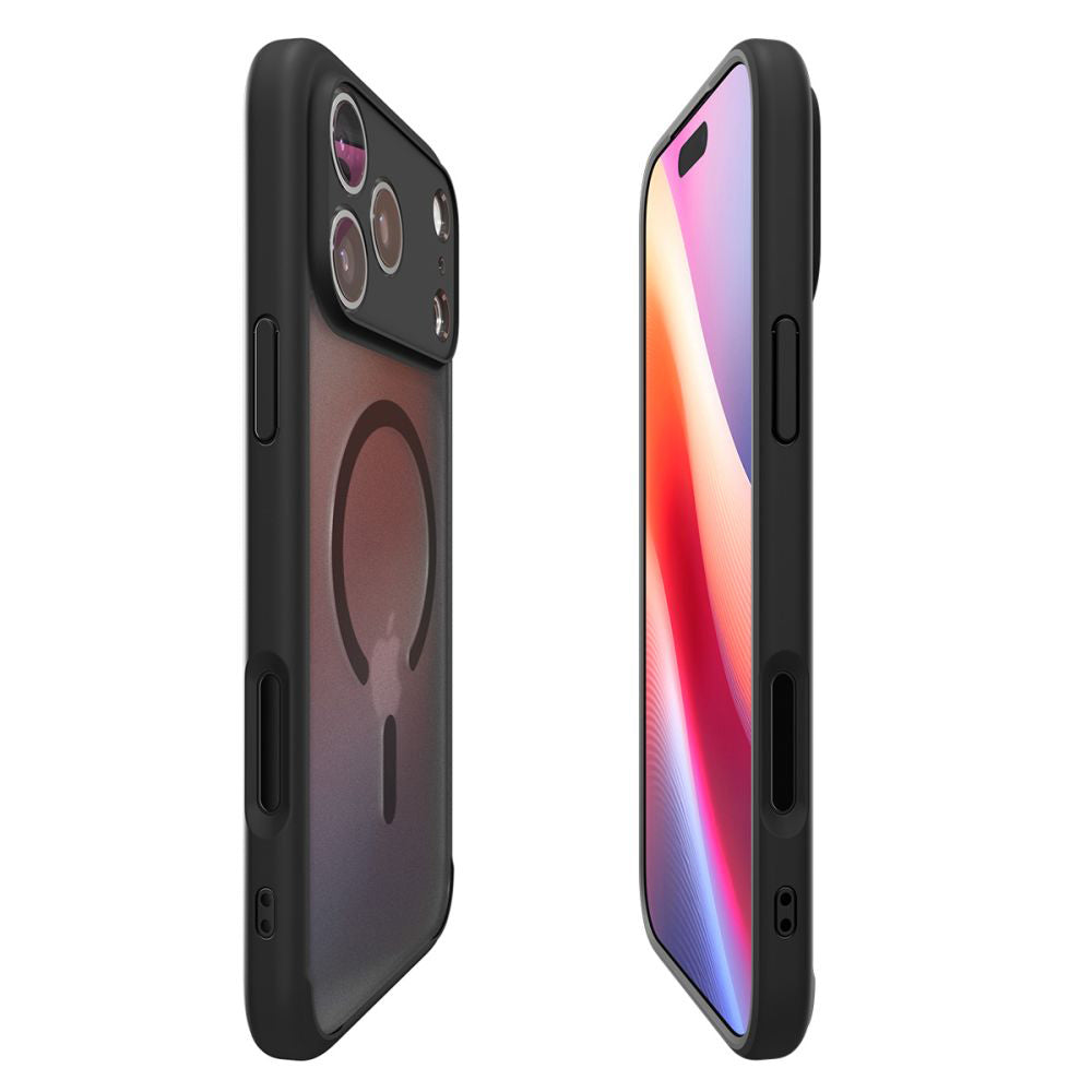 MagSafe tok Apple iPhone 17 Pro Max-hez, Spigen, Ultra Hybrid, Szaténfekete