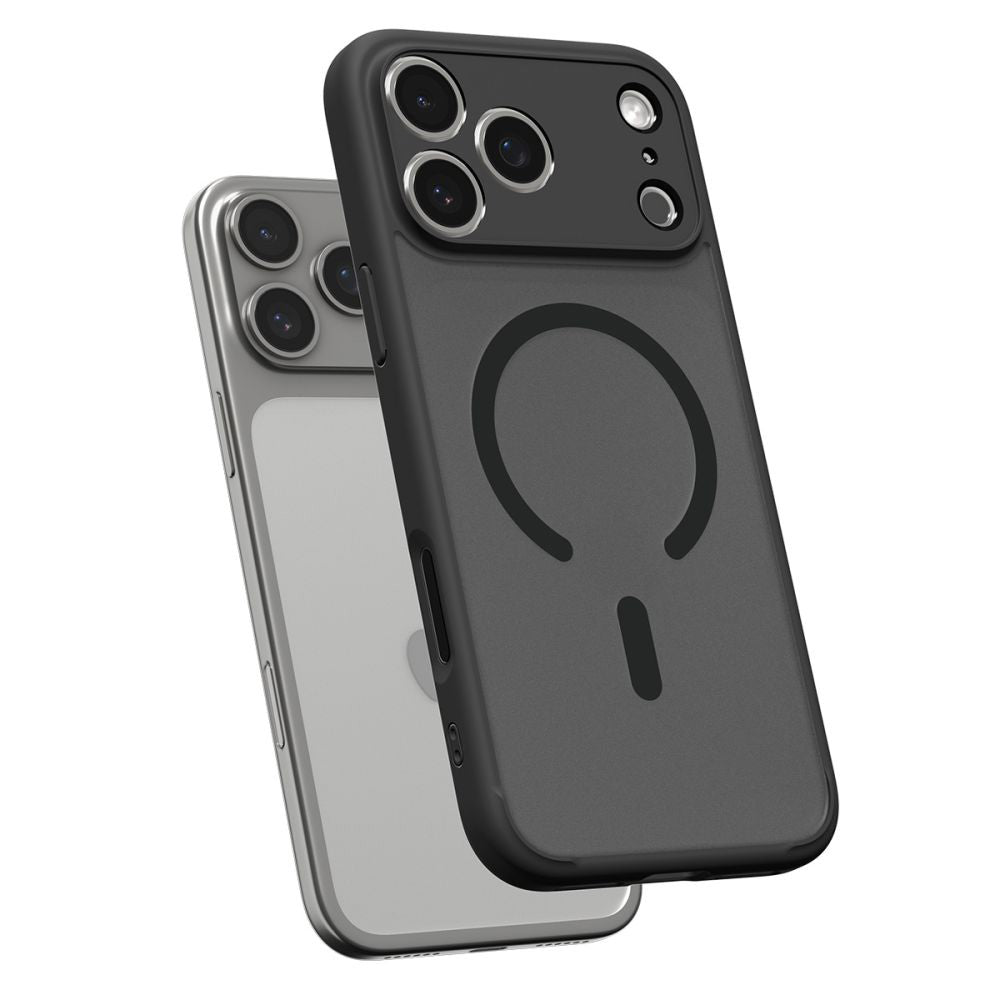 MagSafe tok Apple iPhone 17 Pro Max-hez, Spigen, Ultra Hybrid, Szaténfekete
