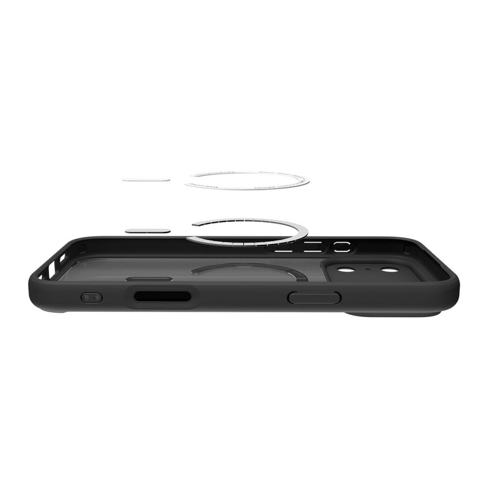 MagSafe tok Apple iPhone 17 Pro Max-hez, Spigen, Ultra Hybrid, Szaténfekete