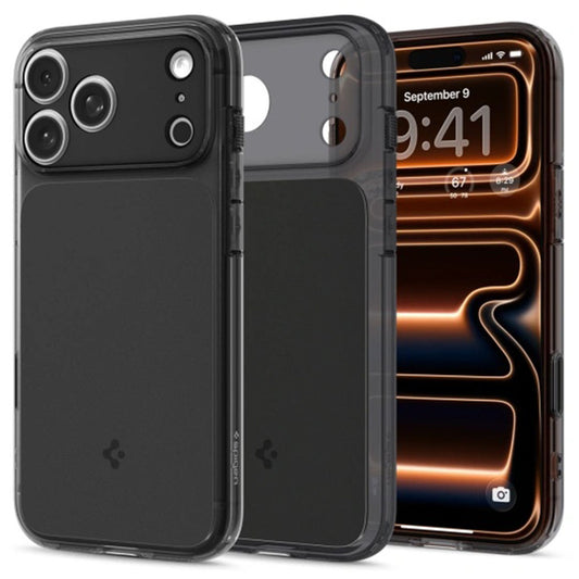 MagSafe tok Apple iPhone 17 Pro Max-hez, Spigen, Ultra Hybrid T, Matt Fekete