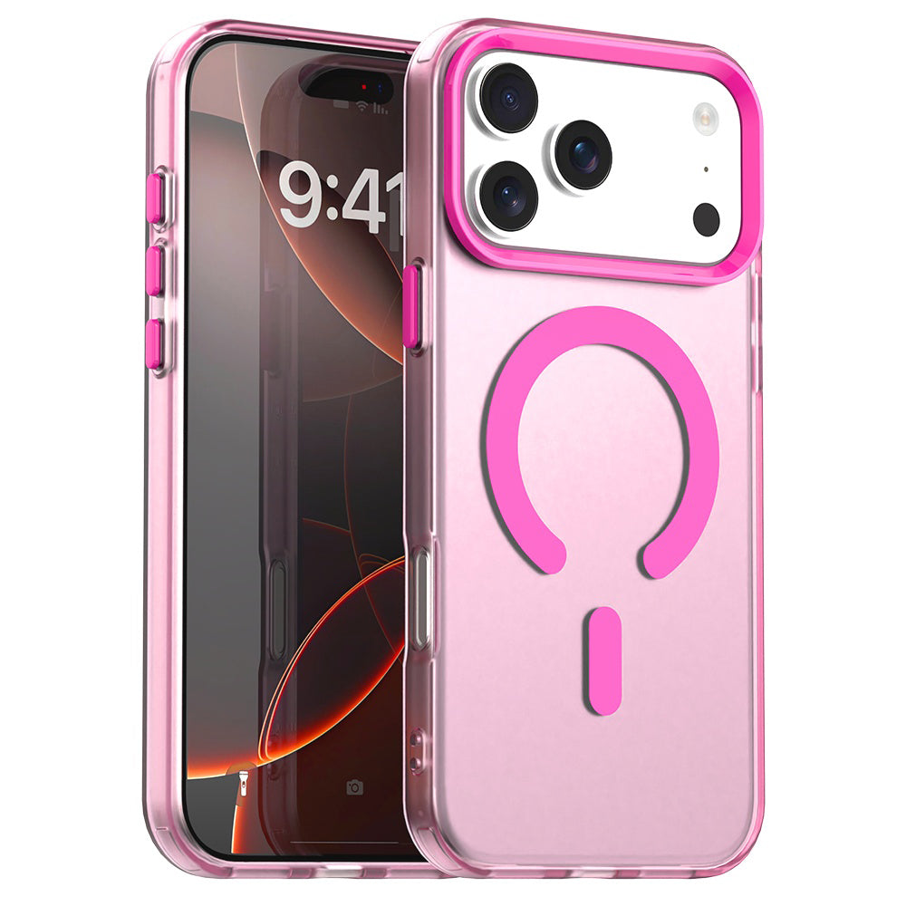 MagSafe tok Apple iPhone 17 Pro Max-hoz, Techsuit, CandyCase, Rózsaszín