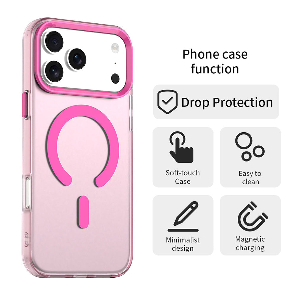 MagSafe tok Apple iPhone 17 Pro Max-hoz, Techsuit, CandyCase, Rózsaszín