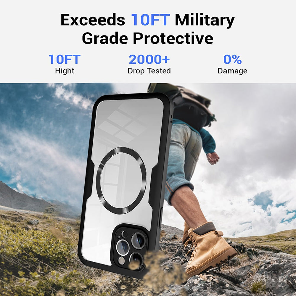 MagSafe tok Apple iPhone 17 Pro Max-hoz, Techsuit, ColorVerse 360, Fekete