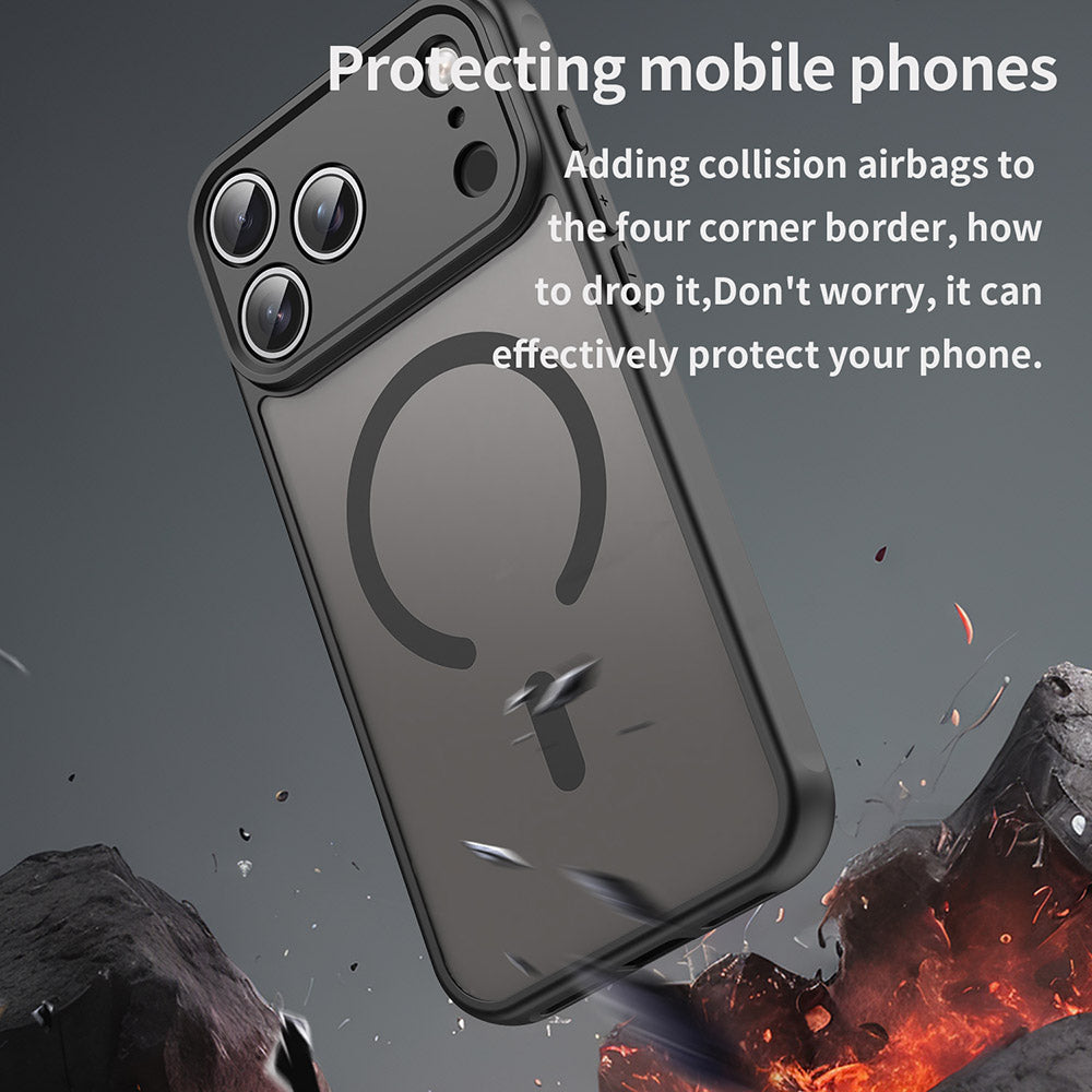 MagSafe tok Apple iPhone 17 Pro Max-hoz, Techsuit, HaloFrost II, Fekete