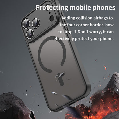MagSafe tok Apple iPhone 17 Pro Max-hoz, Techsuit, HaloFrost II, Fekete