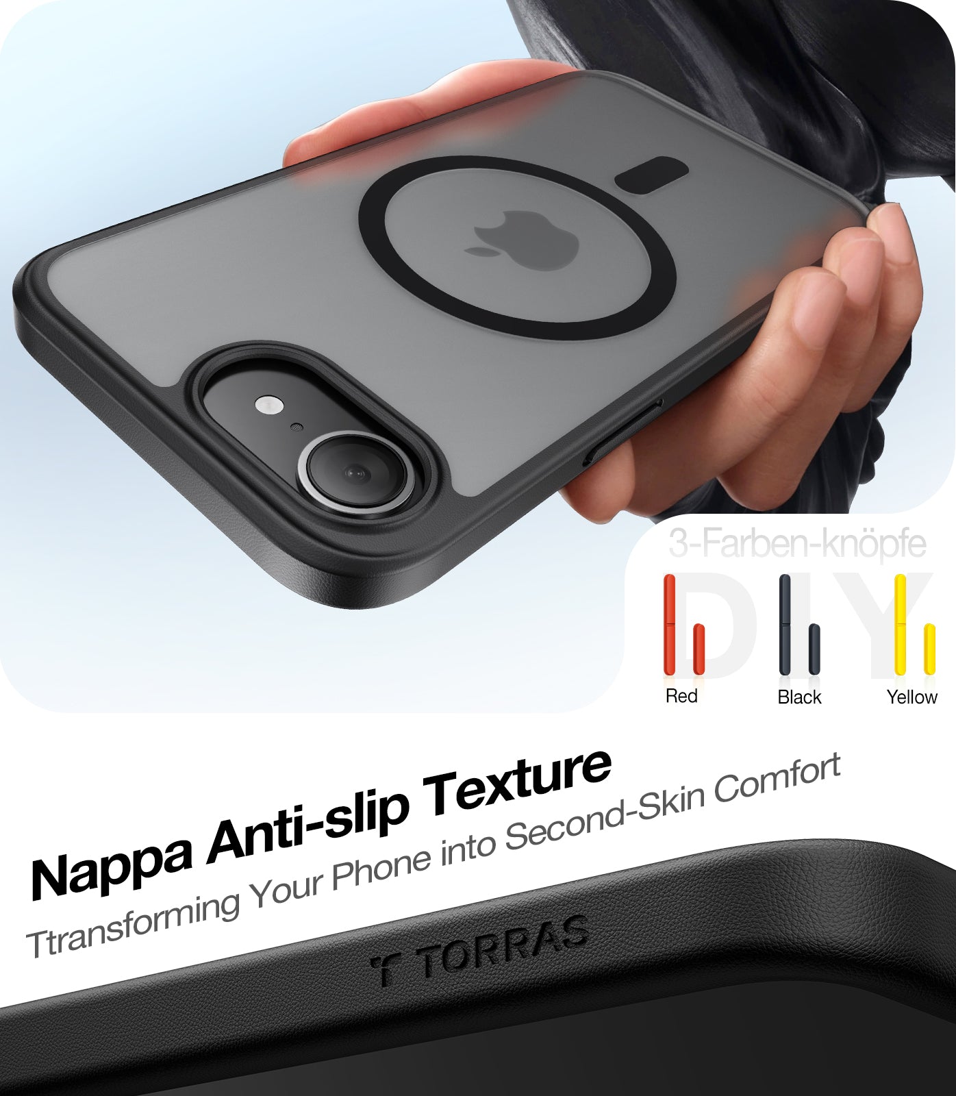 MagSafe tok Apple iPhone 17 Pro Max-hoz, Torras, Guardian, Narancssárga