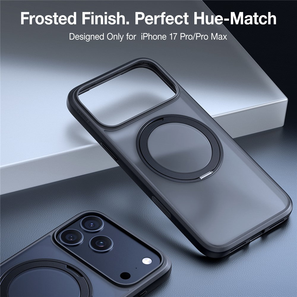 MagSafe tok Apple iPhone 17 Pro Max-hoz, Torras, Ostand Pro, Fekete