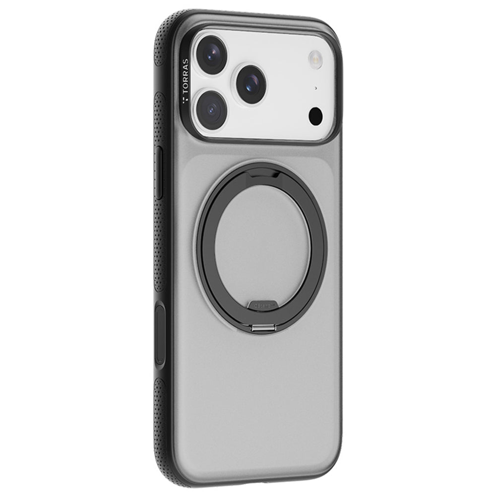 MagSafe tok Apple iPhone 17 Pro Max-hoz, Torras, Ostand R Fitness, Fekete