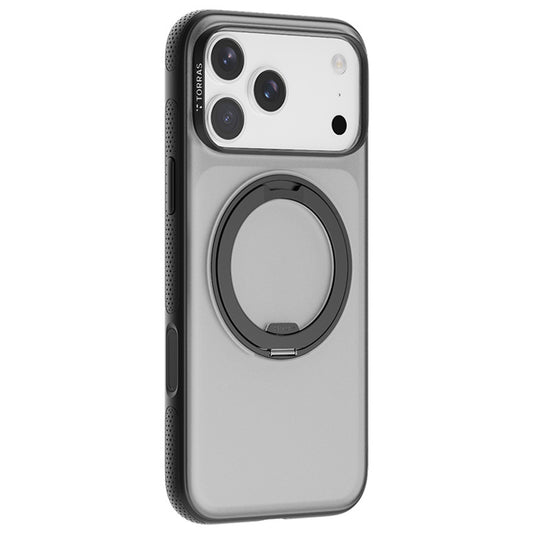 MagSafe tok Apple iPhone 17 Pro Max-hoz, Torras, Ostand R Fitness, Fekete