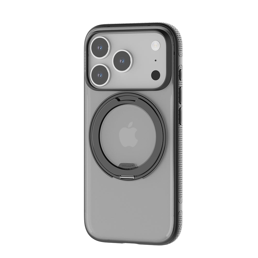 MagSafe tok Apple iPhone 17 Pro Max-hoz, Torras, Ostand R Fitness, Fekete