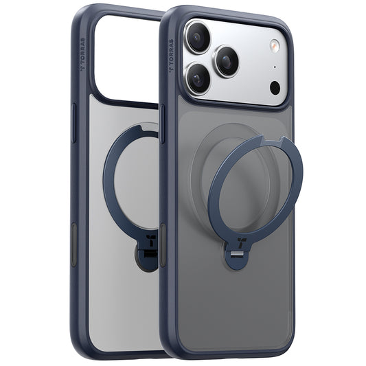 MagSafe tok Apple iPhone 17 Pro Max-hoz, Torras, Ostand Spin, Kék