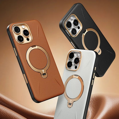 MagSafe tok Apple iPhone 17 Pro Max-hoz, Torras, QPRO Leather, Barna