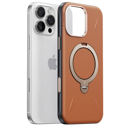 MagSafe tok Apple iPhone 17 Pro Max-hoz, Torras, QPRO Leather, Barna