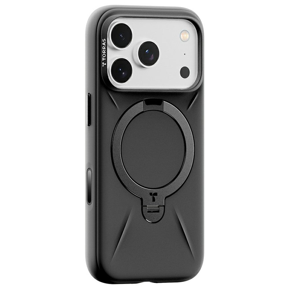 MagSafe tok Apple iPhone 17 Pro Max-hoz, Torras, QPRO szilikon, fekete