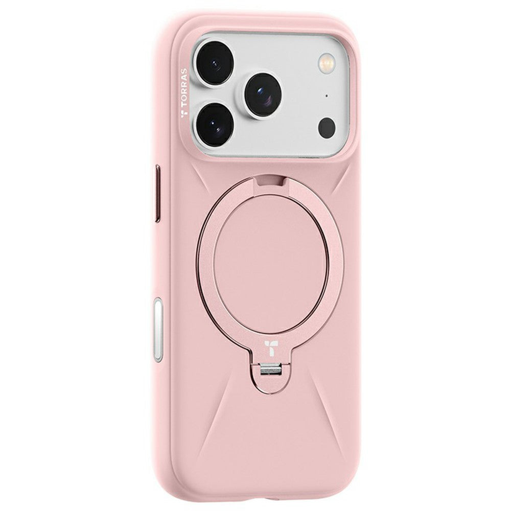MagSafe tok Apple iPhone 17 Pro Max-hoz, Torras, QPRO szilikon, rózsaszín