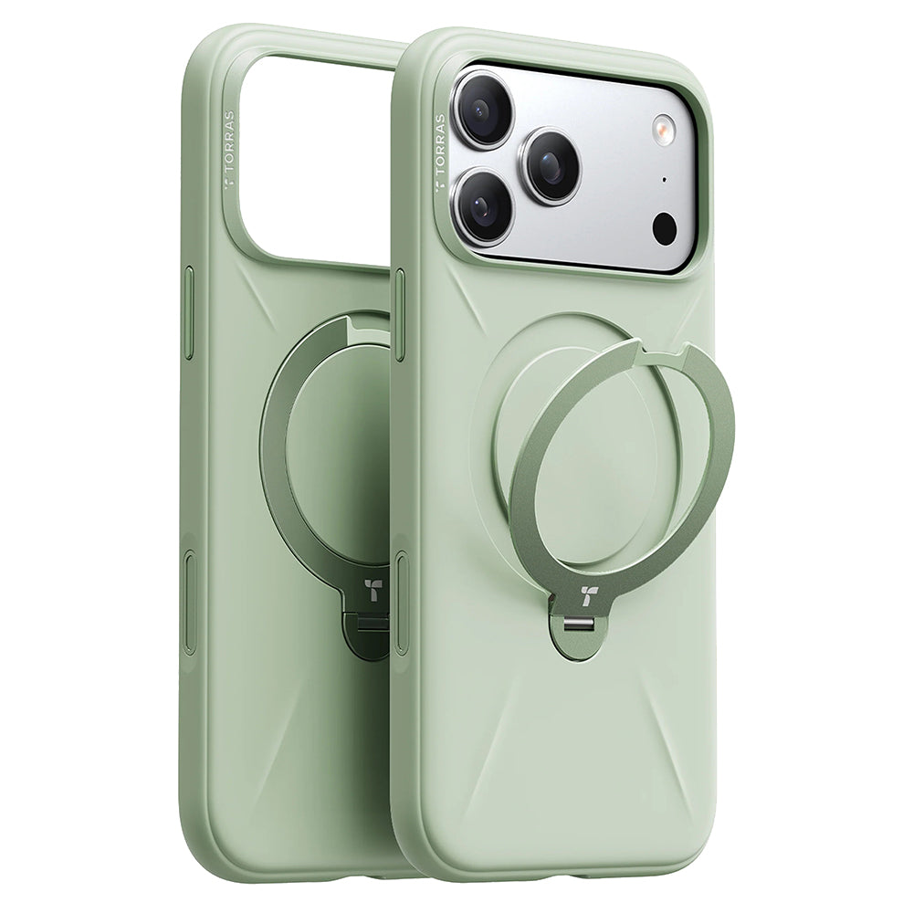 MagSafe tok Apple iPhone 17 Pro Max-hoz, Torras, QPRO szilikon, Matcha zöld
