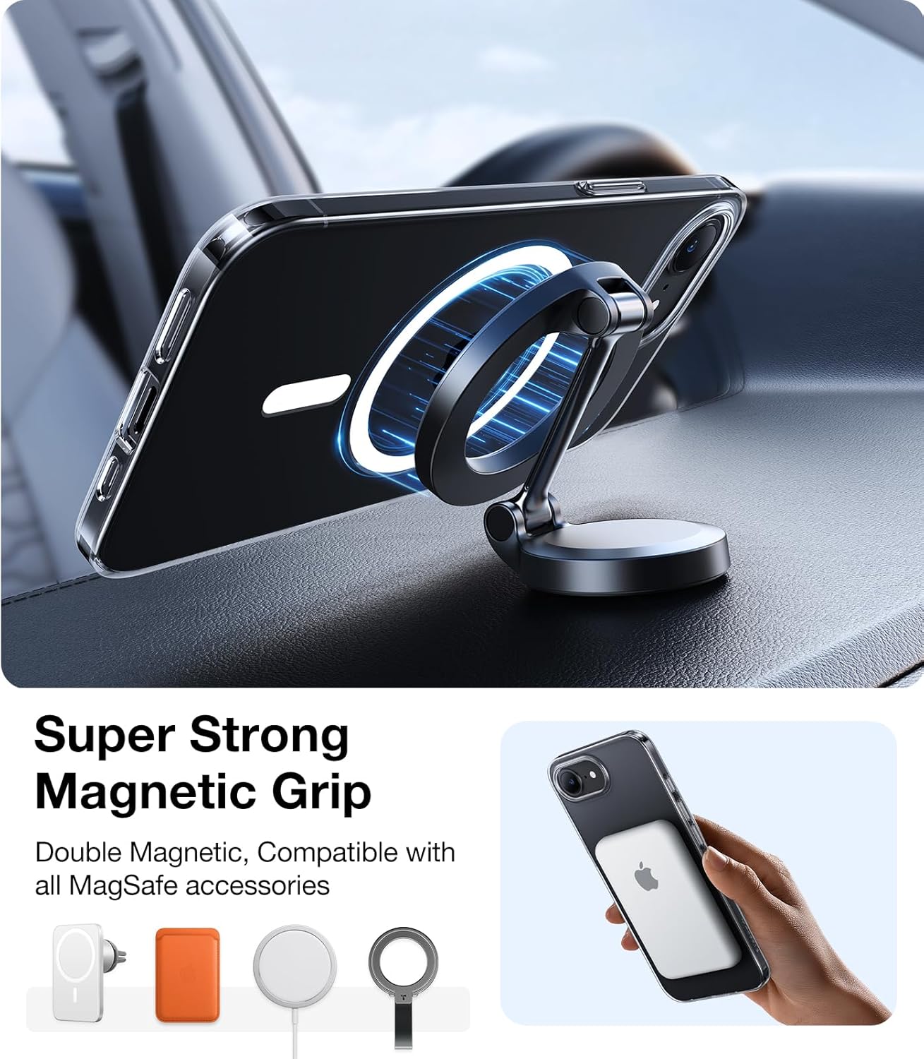 MagSafe tok Apple iPhone 17 Pro Max-hoz, Torras, SlimFit, Átlátszó