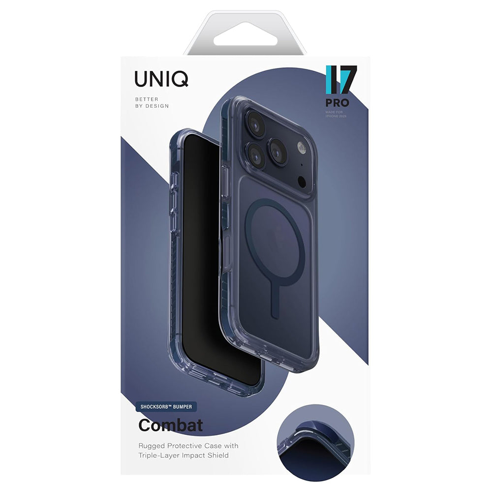 MagSafe tok Apple iPhone 17 Pro Max-hoz, UNIQ, Combat MagClick, Narancssárga