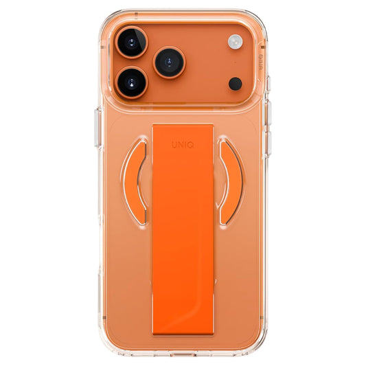 MagSafe tok Apple iPhone 17 Pro Max-hoz, UNIQ, Heldro Air MagClick, Áttetsző Narancssárga