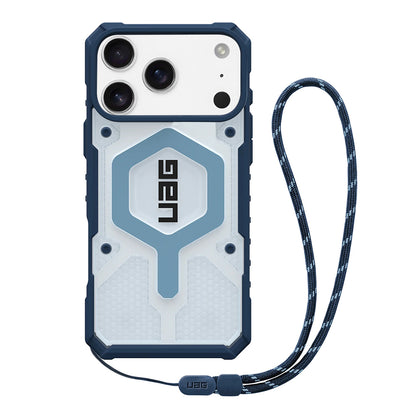 MagSafe tok Apple iPhone 17 Pro Max-hoz, Urban Armor Gear, Pathfinder Clear with Lanyard, Kék