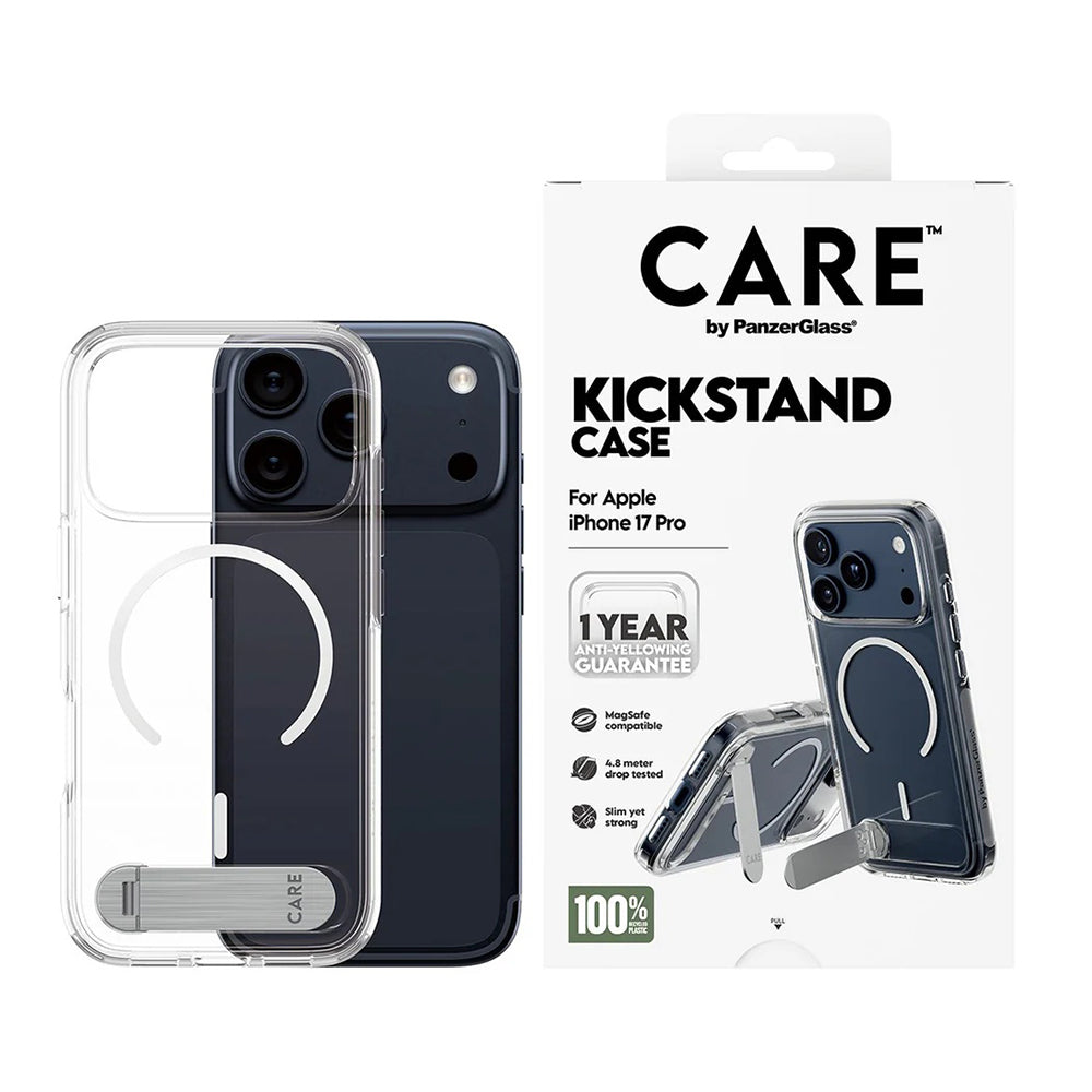 MagSafe tok Apple iPhone 17 Pro-hoz, PanzerGlass, Állványos funkció, Átlátszó