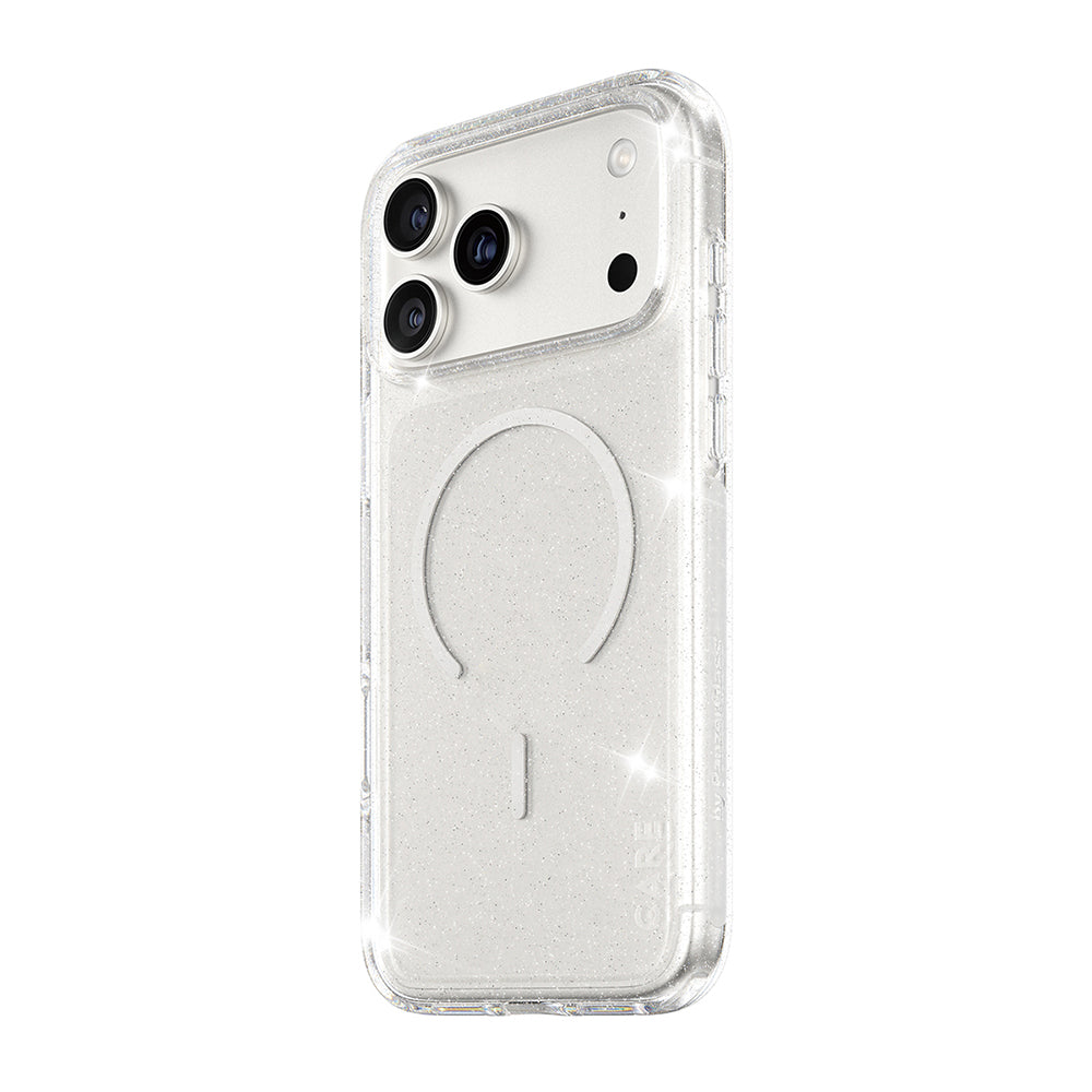 MagSafe tok Apple iPhone 17 Pro-hoz, PanzerGlass, Care Urban Explorer Star Lit, Átlátszó Fehér