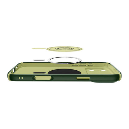 MagSafe tok Apple iPhone 17 Pro-hoz, Spigen, Caseology Nano Pop Hybrid, Zöld ACS11150