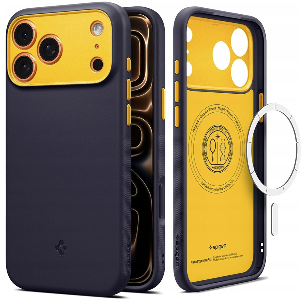 MagSafe tok Apple iPhone 17 Pro-hoz, Spigen, Caseology Nano Pop, Lila